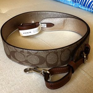 COACH Signature Adjustable Shoulder Strap
